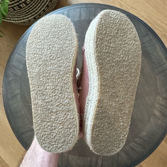 Zara Girls Pink Canvas Jute Platform Espadrille - Size 32 (US 1) - Like New - Picture 8 of 8